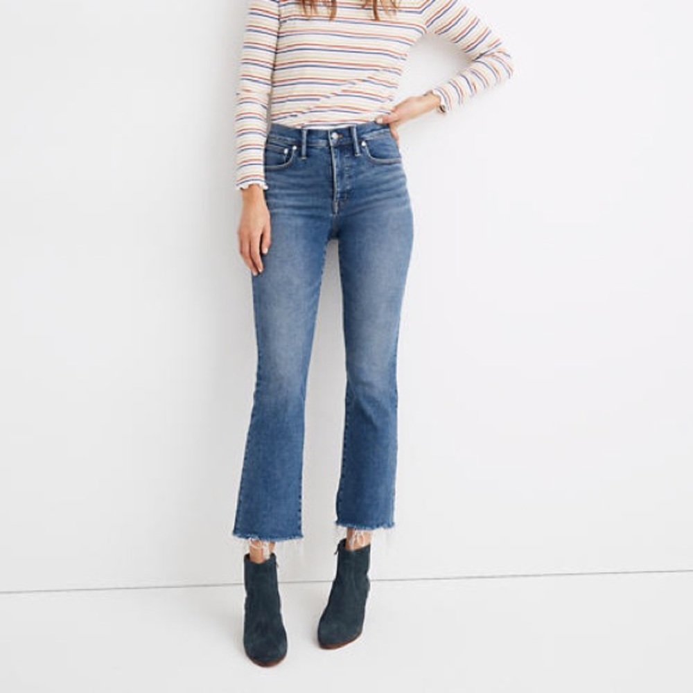Madewell Cali-Demi Boot Jean in Fleetwood Wash